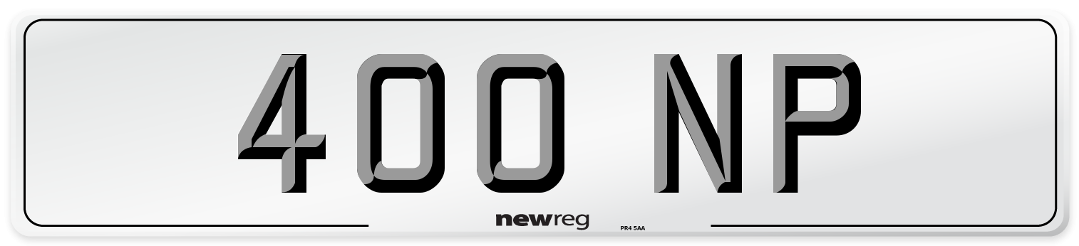 400 NP Number Plate from New Reg